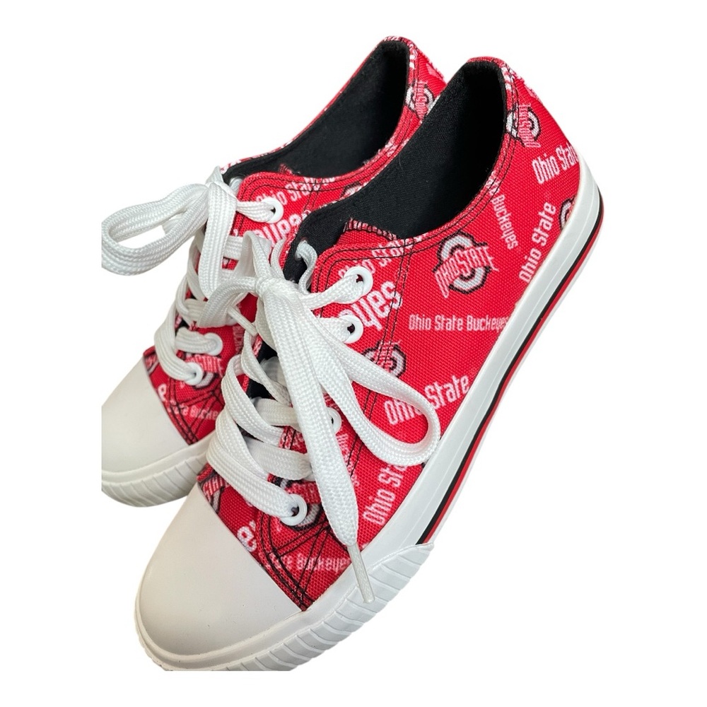 Ohio State Buckeyes Red Sneakers Like New Condition - Picture 2 of 4